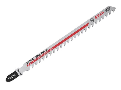 Bosch Powertool Accessories EXPERT Fibre Plaster T341HM Jigsaw Blade 132mm Pack of 3 Bosch Powertool Accessories - Town Tools