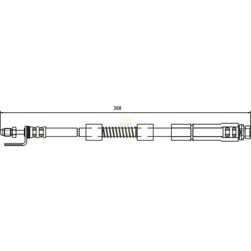 NAPA Brake Hydraulic Hose Line Front fits Ford Tourneo Connect 2002-2013 1.8