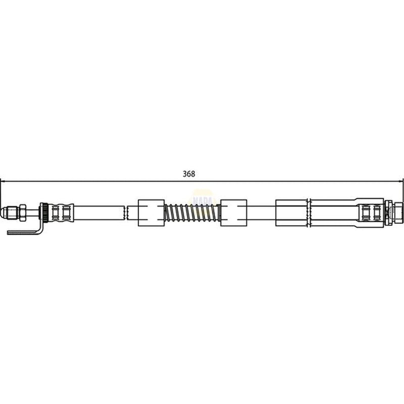 NAPA Brake Hydraulic Hose Line Front NBH1026