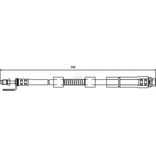 NAPA Brake Hydraulic Hose Line Front NBH1026