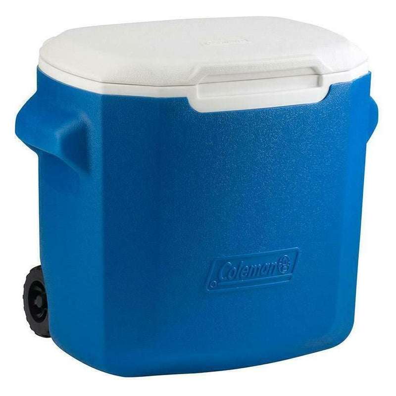 Coleman Cool Box 26 Litre Performance 28QT Wheeled Cooler in Blue Camping Coleman - Dynamic Drive