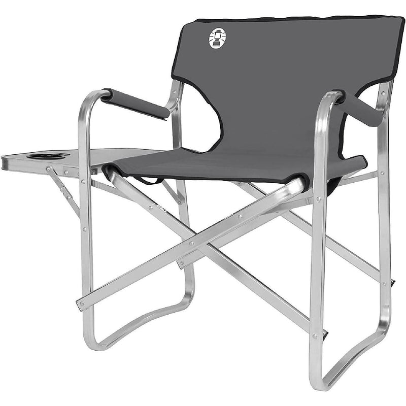 Coleman Deck Chair with Table Camping Garden Outdoors Seating Furniture Aluminum Coleman - Dynamic Drive