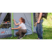 Coleman Tunnel Tent Meadowood 4 Person Black Out Bedrooms Grey Camping Garden Coleman - Dynamic Drive