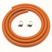Complete BBQ Cooker Kit Butane 21mm Clip On Regulator Gas Hose Clips Stove Crusader - Dynamic Drive