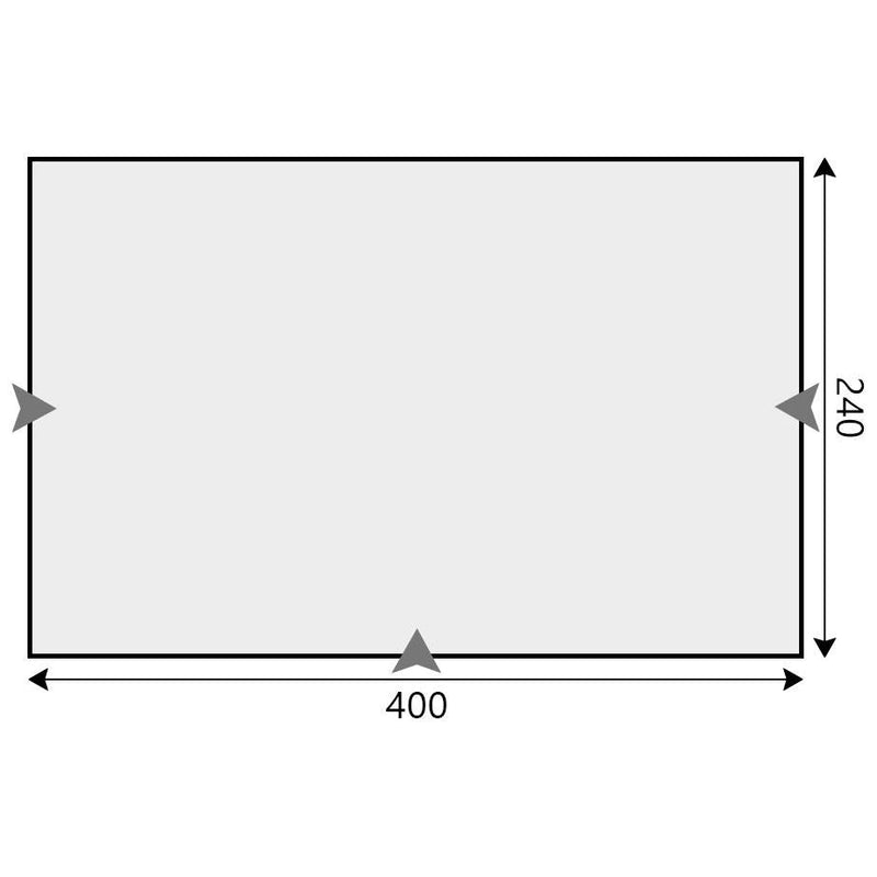 CampTech Count DL (Poled) 400 All Season Porch Awning 400x240cm Camptech - Dynamic Drive