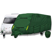 Coverpro Premium Breathable 4-Ply Full Green Caravan Cover Fits 14-17Ft Free Bag Crusader - Dynamic Drive