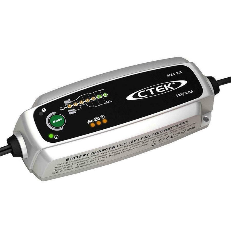 CTEK MXS 3.8 Battery Charger Charges & Maintains Car and Motorcycle Batteries CTEK - Dynamic Drive
