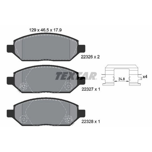 Textar Front Brake Pad Set 2232601