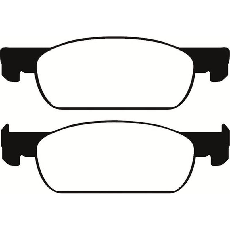Abtex Front Brake Pad Set fits Dacia Logan II 2012-2013 1.2 1.5 1.6