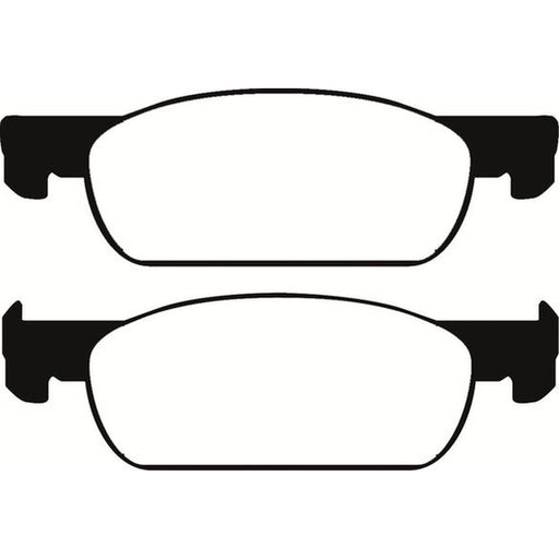 Abtex Front Brake Pad Set fits Dacia Logan II 2012-2013 1.2 1.5 1.6