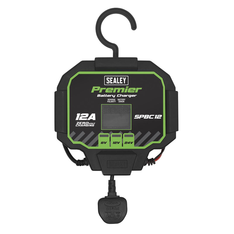 Sealey Battery Maintainer Charger 12A Fully Automatic SPBC12 Sealey - Dynamic Drive