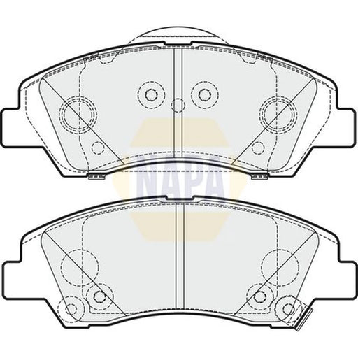 NAPA Front Brake Pad Set fits Hyundai I10 II 2013-2019 1.0 1.2