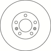 Abtex 2 x Vented Front Brake Discs BD2019V-x2