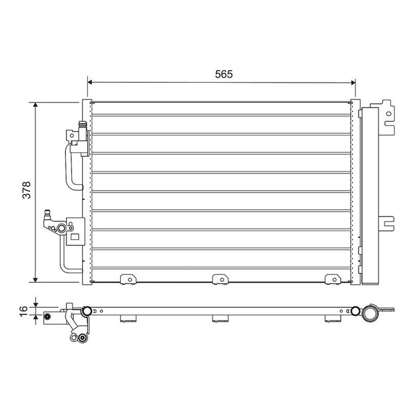 Valeo Air Conditioning Condenser 812704