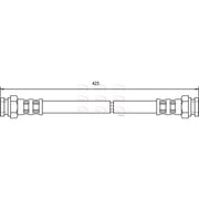 Apec Brake Hydraulic Hose Line Rear HOS3189