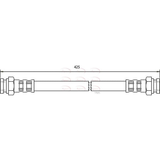 Apec Brake Hydraulic Hose Line Rear HOS3189