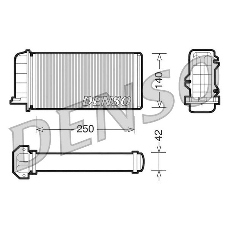 Denso Heater Matrix Core Heat Exchanger fits Fiat Brava 1995-2002