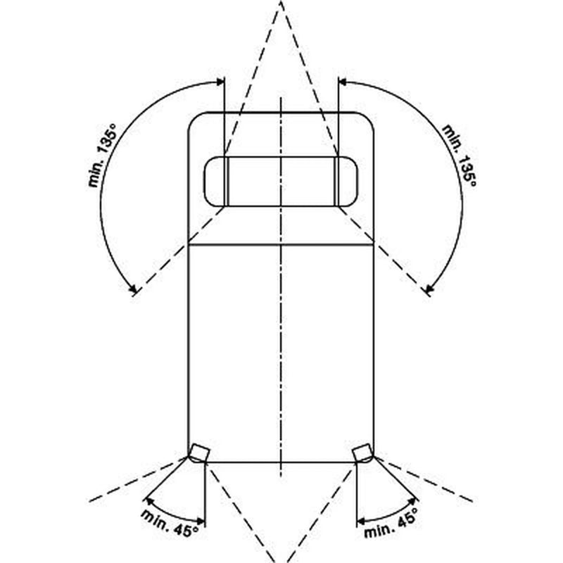 Hella Identification Lamp Md Blue 2XD Rear 2XD 009 475-021 4011895-12 2XD 009