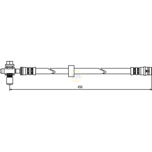 NAPA Brake Hydraulic Hose Line Front NBH1017