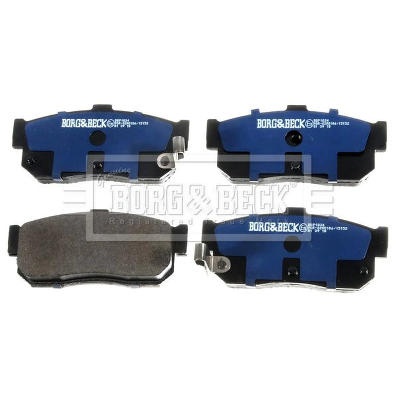 Borg & Beck Rear Brake Solid Discs & Pads fits Nissan 100NX 1990-1994 1.6