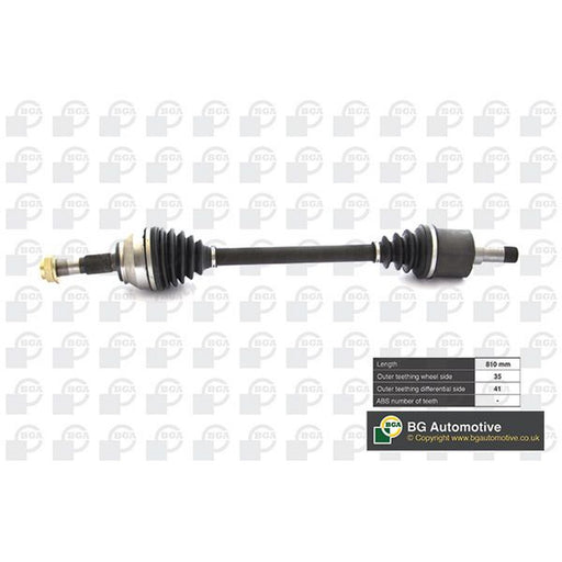 BGA CV Drive Shaft Driveshaft Front Left fits Citroën Relay III 2006-2020