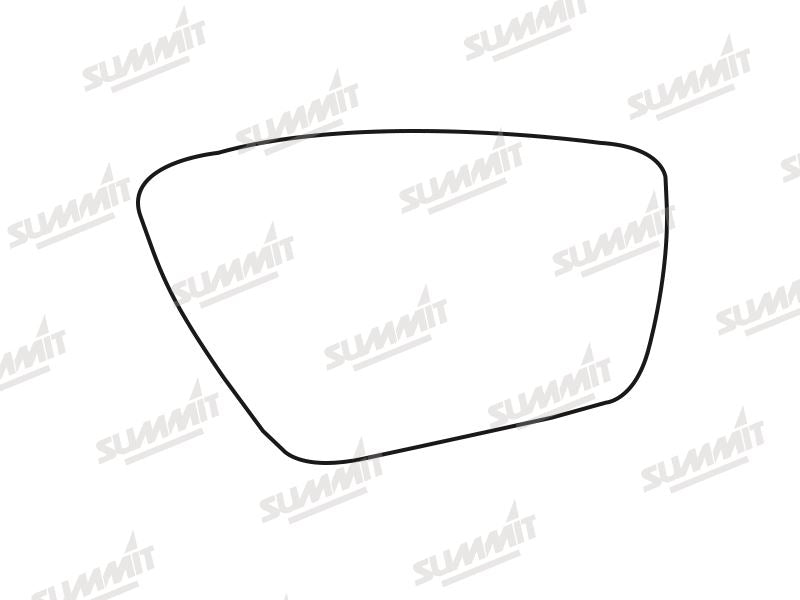 Summit Non-Heated Base Plate With Standard Mirror Glass fits Ford Ka+ 16 on RHS Summit - Bars 4 Cars