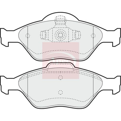 Apec Front Brake Pad Set PAD1117