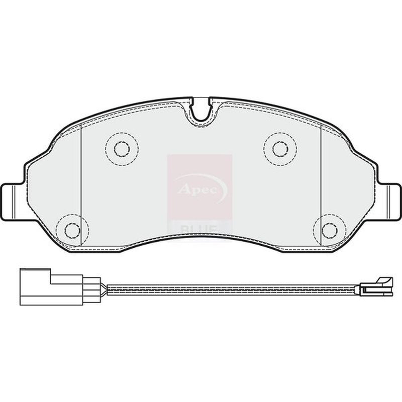 Apec Front Brake Pad Set fits Ford Tourneo Custom V362 Bus 2020-2023 1.0