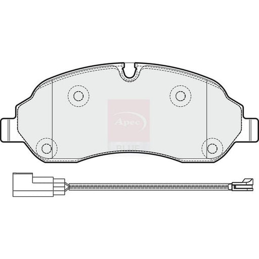 Apec Front Brake Pad Set fits Ford Tourneo Custom V362 Bus 2020-2023 1.0