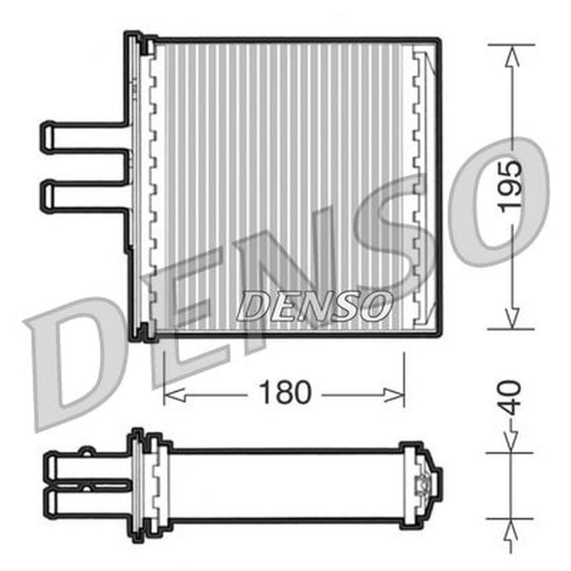 Denso Heater Matrix Core Heat Exchanger fits Fiat Punto 1993-2000