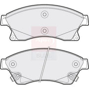 Apec Front Brake Pad Set fits Chevrolet Aveo 2011-2015 1.3 1.4 1.6