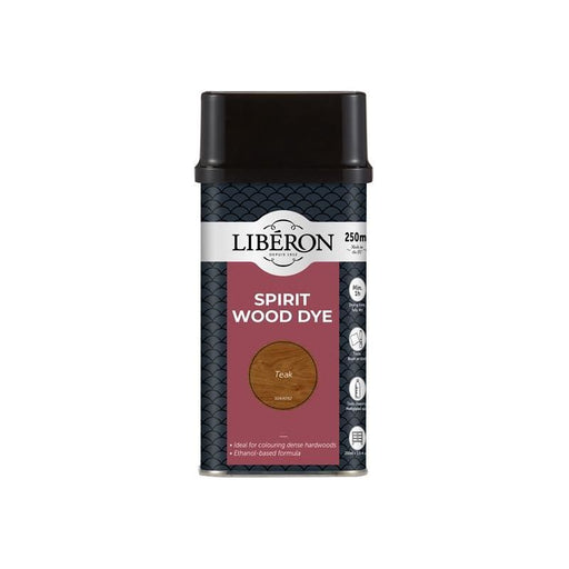 Liberon Spirit Wood Dye Teak 250ml Liberon - Dynamic Drive