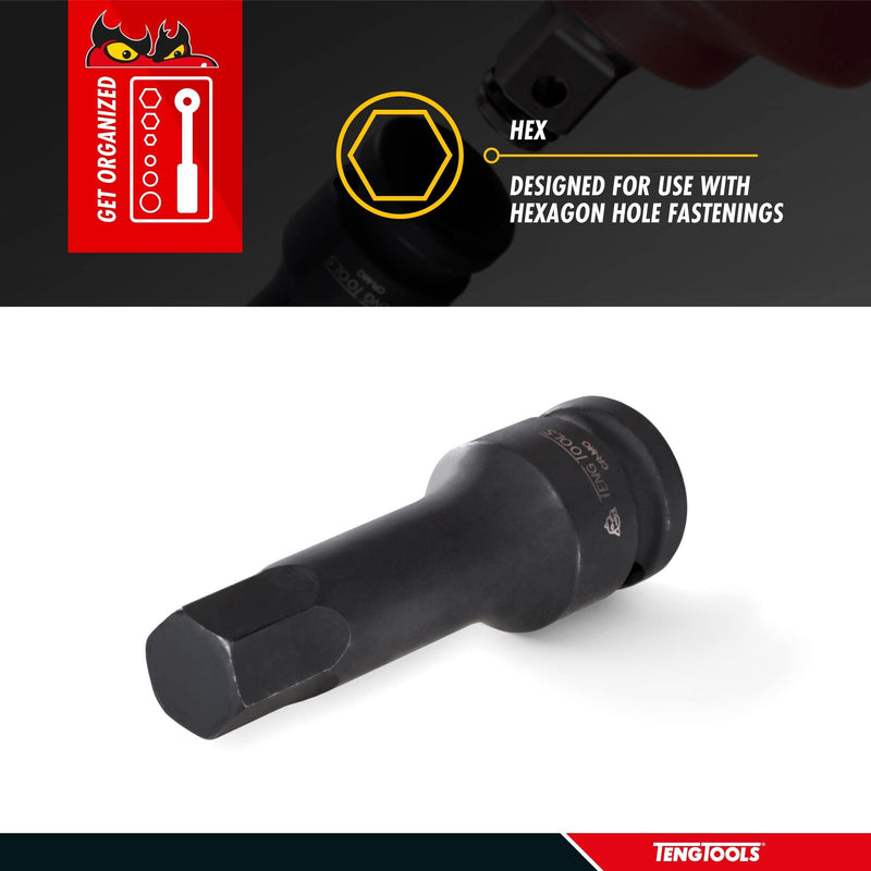 Teng Tools 1/2" Hex Impact Socket DIN Metric 8mm Teng Tools - Dynamic Drive