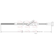 Apec Handbrake Cable Front CAB1814