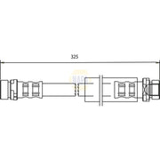 NAPA Brake Hydraulic Hose Line Rear fits Ford Fiesta V 2001-2010