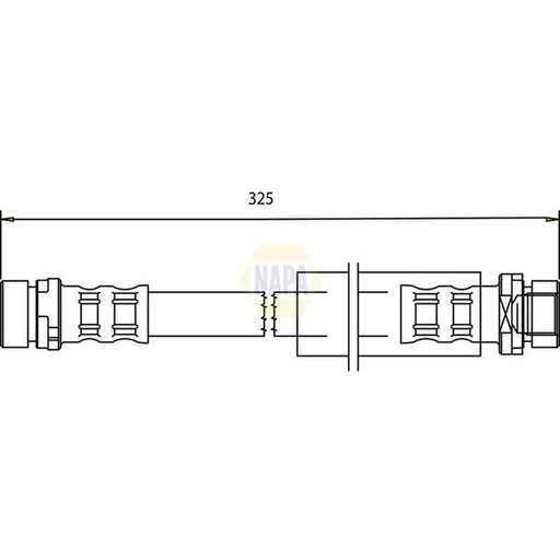 NAPA Brake Hydraulic Hose Line Rear NBH1038