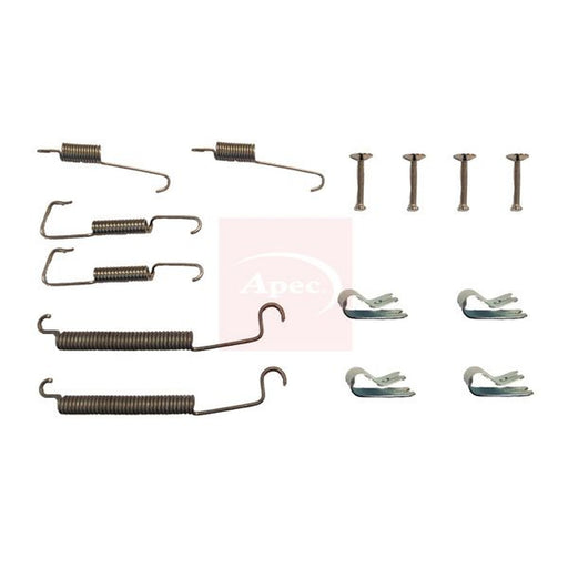 Apec Brake Shoe Accessory Kit Rear fits Citroën C2 2003-2012 1.1 1.4