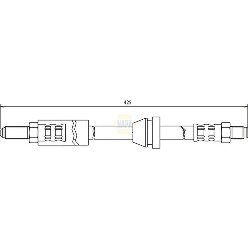 NAPA Brake Hydraulic Hose Line Front NBH1333