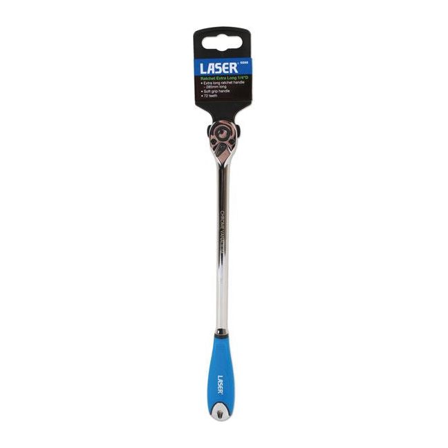 Laser Extra Long Ratchet 1/4"D 6888 Laser - Dynamic Drive