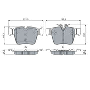 Bosch Front & Rear Pads fits Mercedes-Benz Glc 2015-2023