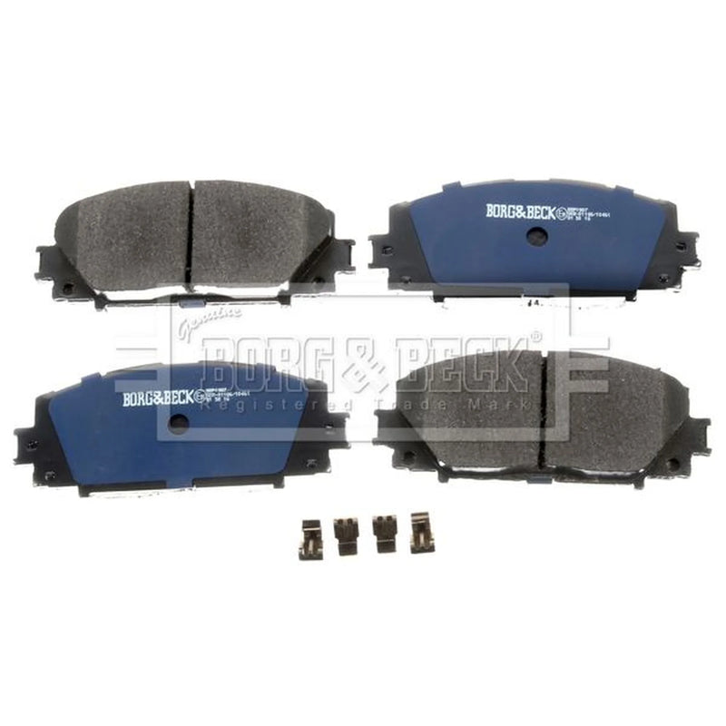 Borg & Beck Front Brake Discs & Pads fits Toyota Yaris 2005-2014 1.0 1.3 1.4 1.5