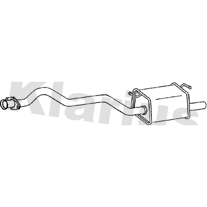 Klarius Box With Tail Pipe Rear fits Land Rover Range Rover 1994-2002 2.5 4.6