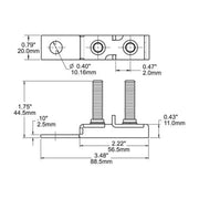 Blue Sea Terminal Fuse Block 2 Stud Blue Sea Systems - Dynamic Drive