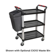Sealey Workshop Trolley 3-Level Composite CX309 Sealey - Dynamic Drive