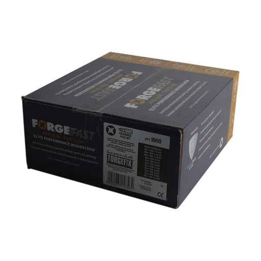 Forgefix ForgeFast Pozi Compatible Wood Screw Forge Pack 1800 Piece ForgeFix - NN4 Online