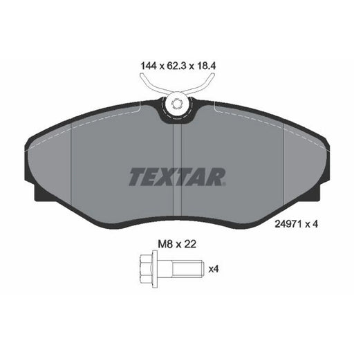 Textar Front Brake Pad Set 2497101