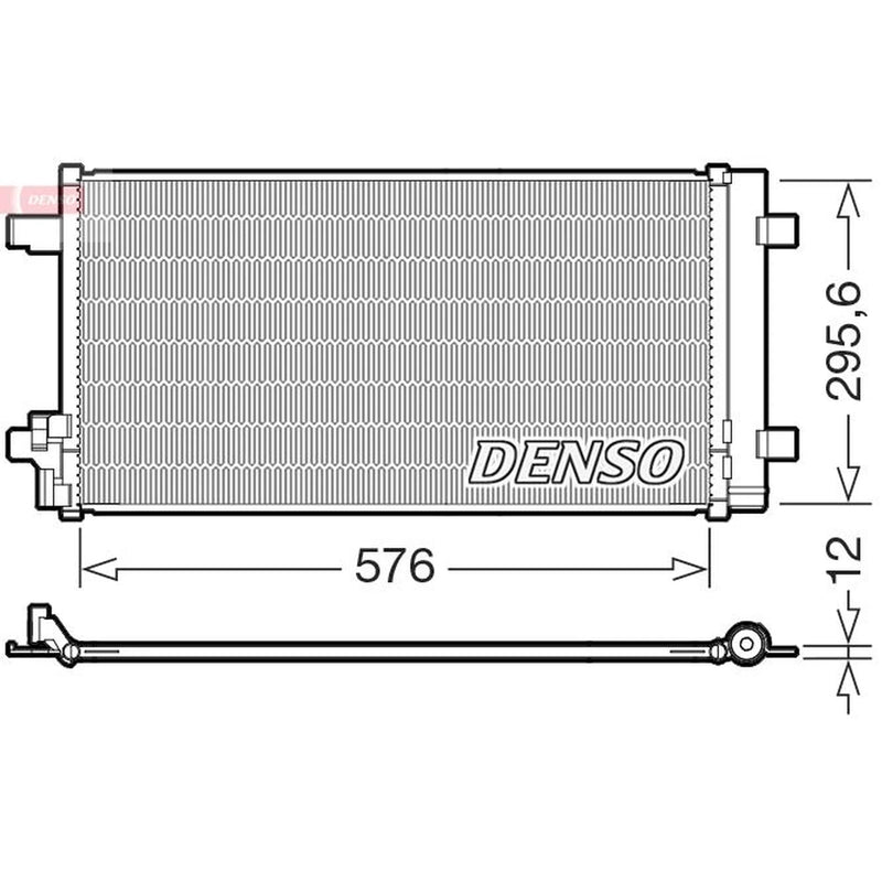 Denso Air Conditioning Condenser fits Audi A1 2018 on