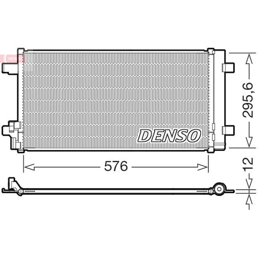 Denso Air Conditioning Condenser fits Audi A1 2018 on