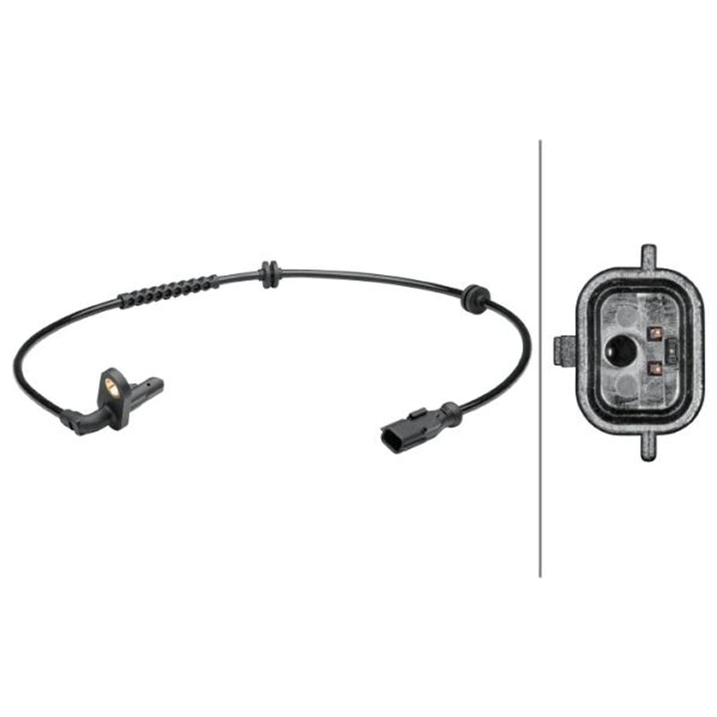 Hella ABS Wheel Speed Sensor Rear fits Renault Clio III 2005-2014