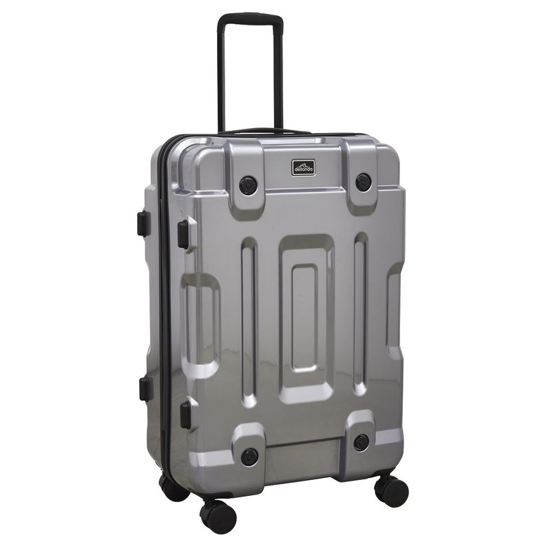 Dellonda 3pc Lightweight ABS Luggage Set  - 20", 24", 28" - Silver Dellonda  - Dynamic Drive